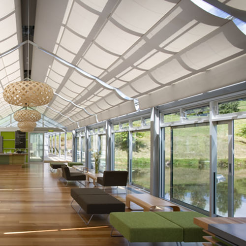 Faltjalousie - VELUM A CABLES - MARITON - für Verandas / Dach / für Glasdach