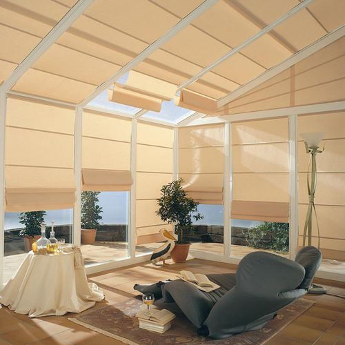Faltjalousie - VELUM A COULISSES - MARITON - für Verandas / Stoff / Aluminium