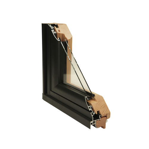 Holzfenster - KALORY® MIXTE - KAWNEER - Aluminium / Flügel / mit Doppelverglasung