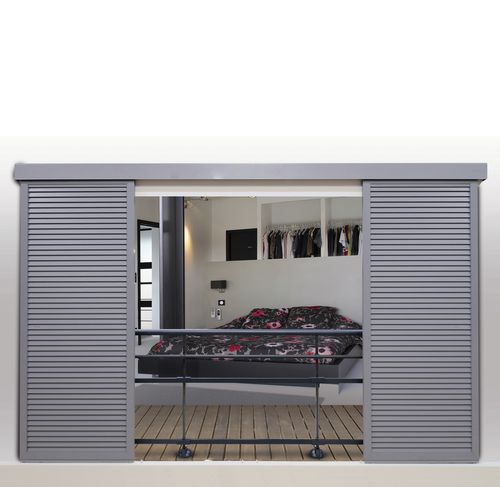 Lamellen-Fensterladen - KANISSE - KAWNEER - Lamellen / Schiebe / Aluminium