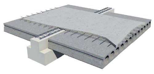 Fertigbeton-Träger - HANG 25 & HANG 40 - PRETERSA PRENAVISA - Stahlbeton / T / für Boden