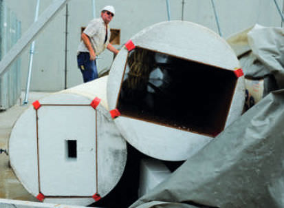 Verlorene Schalung - RELTEC - PLAKA GROUP FRANCE - Polystyrolschaum / für Pfeiler