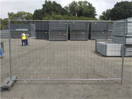 Zaun mit Stangen - M 350 - PLAKA GROUP FRANCE - für Baustellen / Metall / mobil
