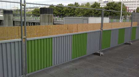 Zaun mit Stangen - M 835 - PLAKA GROUP FRANCE - für Baustellen / Metall / mobil