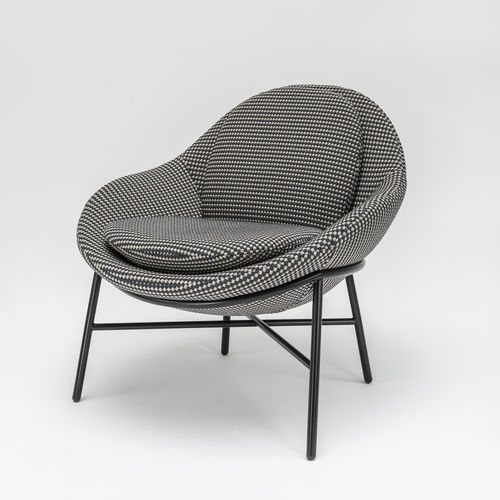 Moderner Sessel - OYSTER - Comforty - Stoff / mit Fußstütze / für öffentliche Einrichtungen