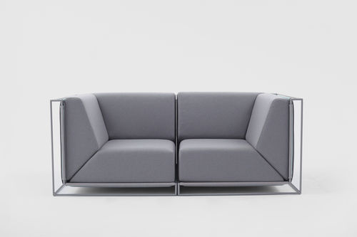 Modulsofa - FLOATING - Comforty - modern / Stoff / blau