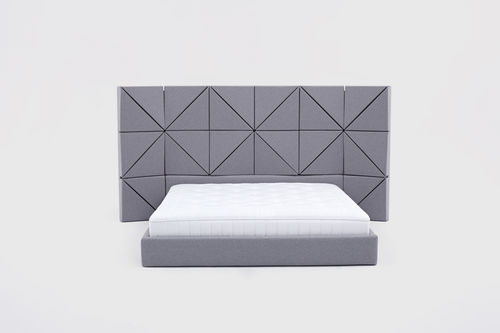 Doppelbett - FLOE - Comforty - modern / gepolstertes Kopfteil / Polster
