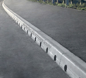 Abflussrinne / seitliche Schlitz - LHR150 - Homray - Beton / Polymer / Straßen