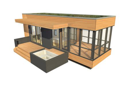 Fertigbau-Mikrohaus - SOLO 24 BUNKIE - Sustain design studio - modern / Holz / ebenerdig