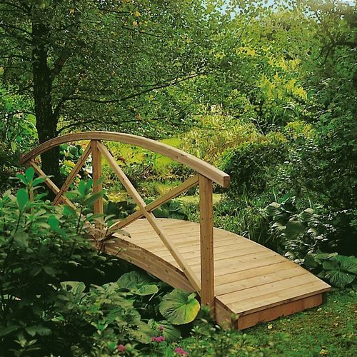 Holzbrücke - RIALTO - Braun Wuerfele - Fachwerk / für Fußgänger / stationär