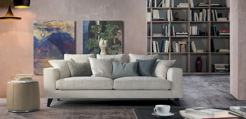 Modernes Sofa - WILLIAM - marac srl - Stoff / mit abziehbarem Bezug