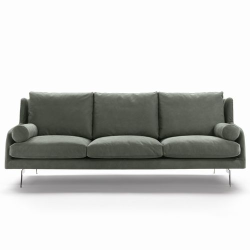 Modernes Sofa - LARSEEN - marac srl - Stoff / Leder / mit abnehmbarem Bezug