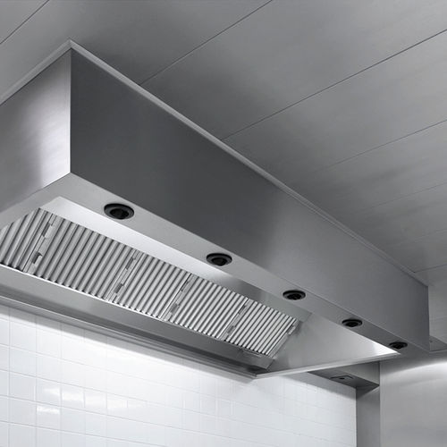 Inseldunstabzug - COMPENSATOR - Vianen Kitchen Ventilation - deckenmontiert / Profi