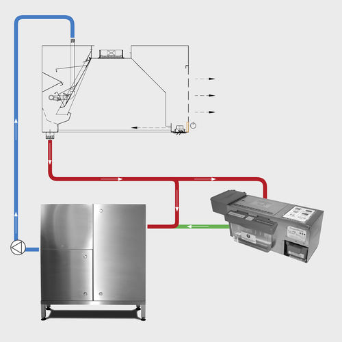 Wandabzugshaube - WATER MISTY CANOPY - Vianen Kitchen Ventilation - bodenstehend / Profi