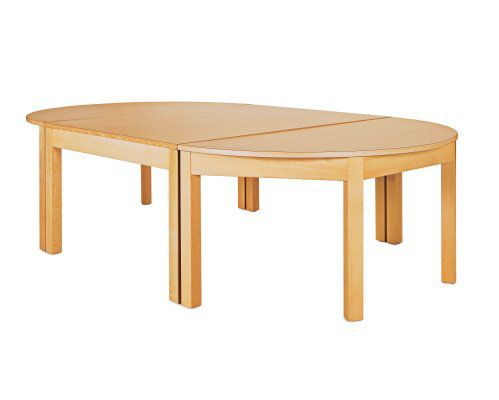 Moderner Tisch - Embru - Holz / oval / für Kindergarten