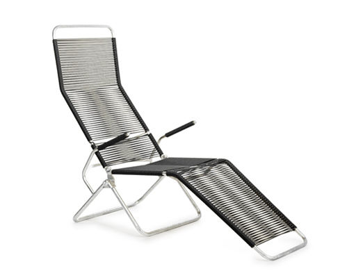 Moderne Sonnenliege - 1158 - Embru - Metall / für Garten / klappbar