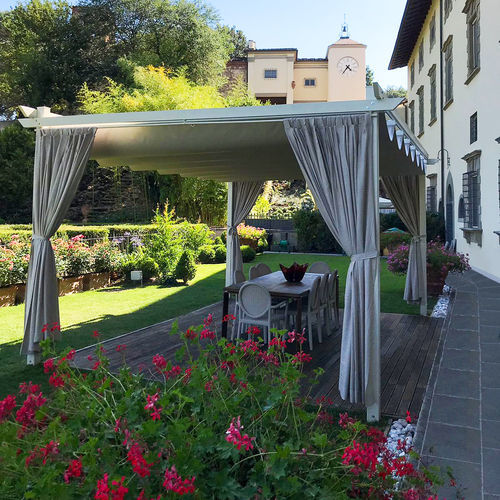 Gleitsystem Abdeckung für Pergola - ONDA-UP - Giulio Barbieri S.r.l. - Segeltuch / Aluminium / PVC