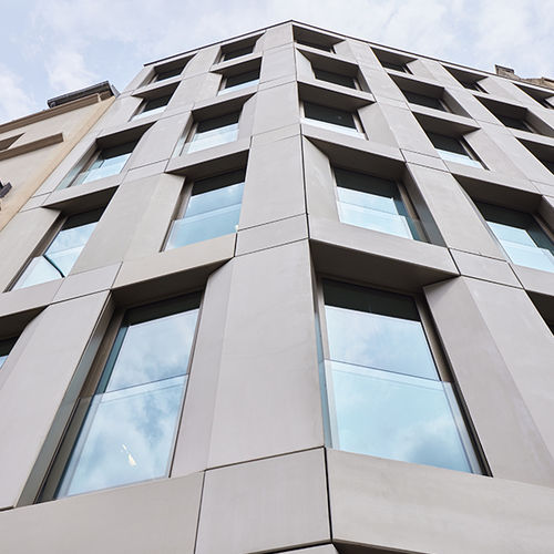 Paneel-Fassadenverkleidung - FCLAD®  - Fehr - aus ultrahochfestem faserbewehrtem Beton (UHPC) / vertikal / horizontal