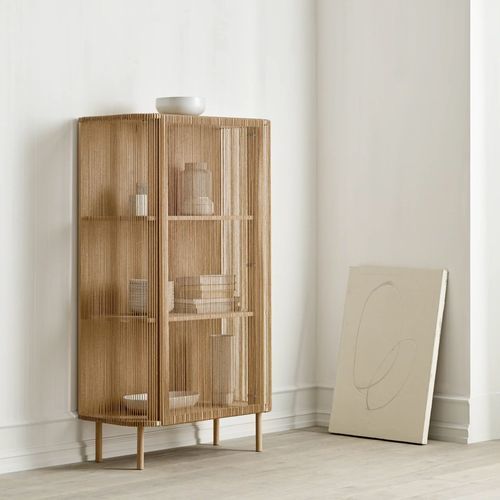 Sideboard / skandinavisches Design - CORD  - Steelcase - Kordel / Eiche / Papier