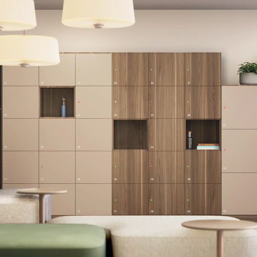 HPL-Fach - WORKVALET™ - Steelcase - RFID / Zahlen / mit Schlüssel