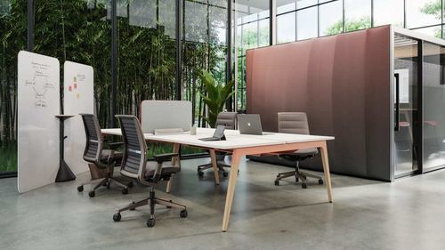 Schreibtischsystem für Open Space - LARES - Steelcase EMEA - bodenstehend / für mehrere Personen / modern