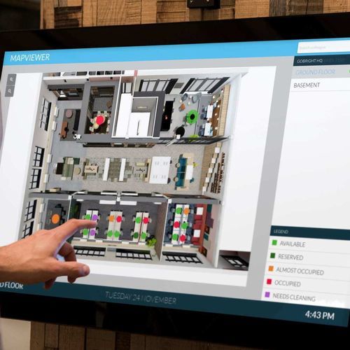 IoT-Software - GOBRIGHT DESK BOOKING - Steelcase EMEA - Synchronisation / Management / Aufmass