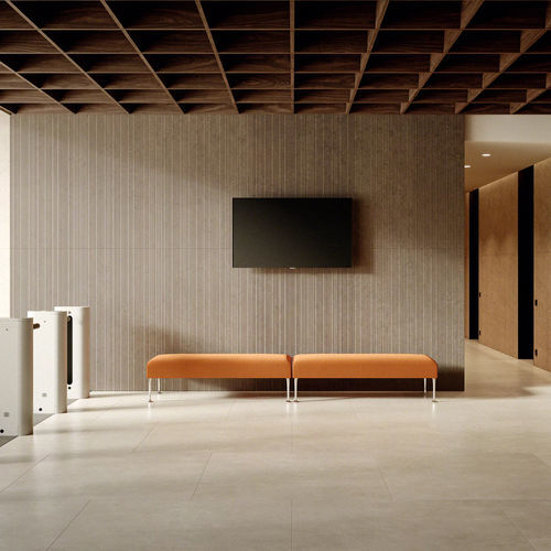Moderne Bank - MISSIVA - Steelcase EMEA - Aluminium / Stahl / Leder