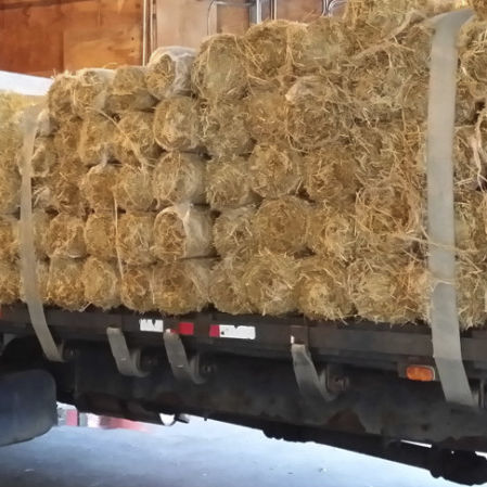 Biologisch abbaubarer Erosionsschutzgewebe - AEC PREMIUM STRAW - Midwest Construction Products - aus Jute