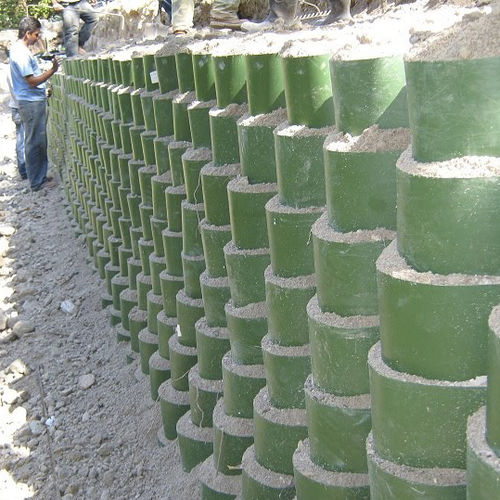 Beton-Stützmauer - ENVIROGRID - Midwest Construction Products - modular / Fertigbau / Verkehr