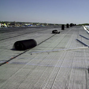 Verstärkendes Geogitter - SF series - Midwest Construction Products - für Stützmauer / Polyester / mit PVC-Beschichtung
