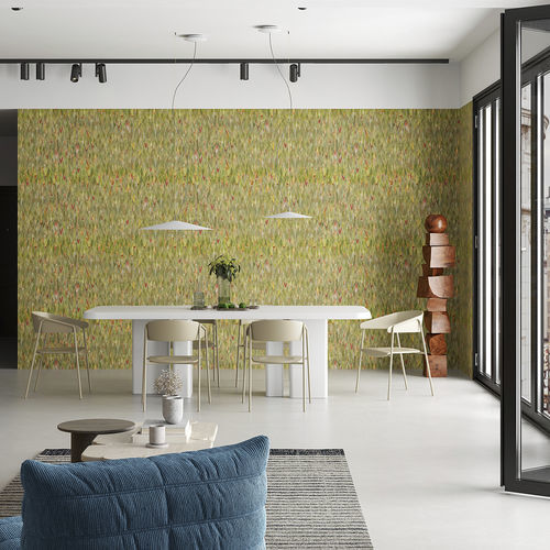 Moderne Tapete - Bamboo - Inkiostro Bianco - aus Tela® / Glasfaser / Vinyl