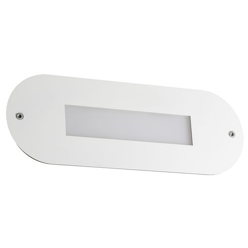 Moderne Wandleuchte - ESCAPE - HOLIGHT - für Außenbereich / lackierter Stahl / oval