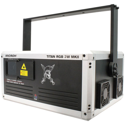 Laser-Projektor / RGB - TITAN 3W - MICROH Professional Products - spiegelbewegter