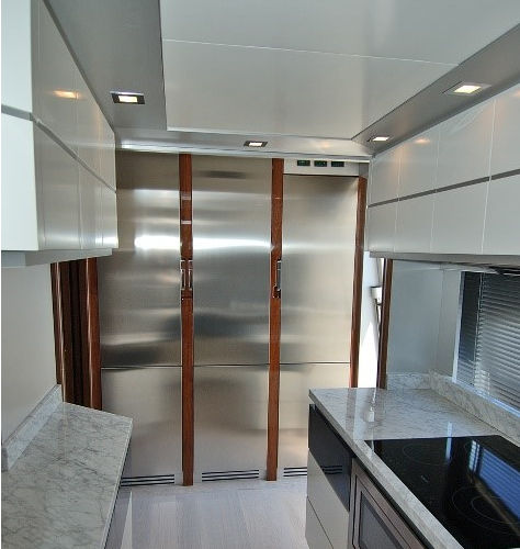 Kühlschrank mit 3 Türen - DOMINATOR - Frigonautica srl - für Privatgebrauch / Einbau / Edelstahl