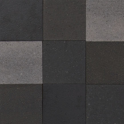 Lavaoptik-Mosaikfliese - MIX - Nero Sicilia - für den Innenraum / Wand / Boden