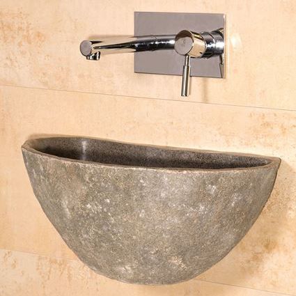 Wand-Waschbecken - TH-025-GR - Tercocer - Marmor / oval / modern