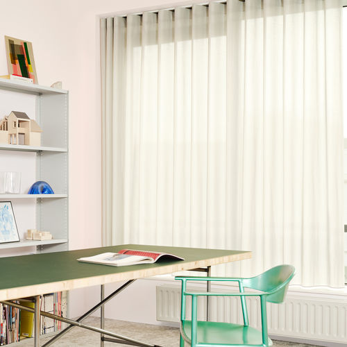 Einfarbige Gardine - ZINK  - KENDIX - Polyester / transparent / schwerentflammbar
