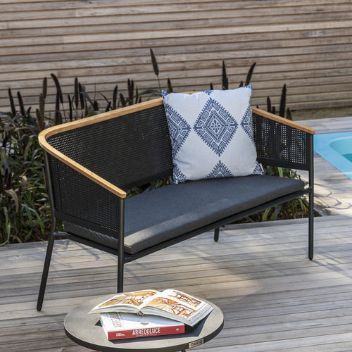 Modernes Sofa - 420 105 RIAD - OASIQ - für Außenbereich / Stoff / mit abnehmbarem Kissen