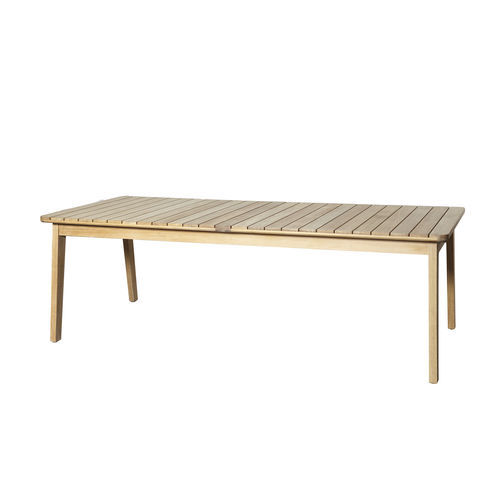 Moderner Tisch - 250 108 SKAGEN - OASIQ - Teakholz / Gestell aus Teakholz / rechteckig