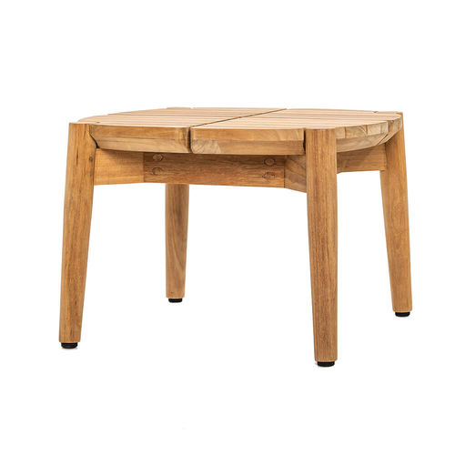 Moderner Couchtisch - 251 108 COPENHAGEN - OASIQ - Teakholz / Gestell aus Holz / quadratisch