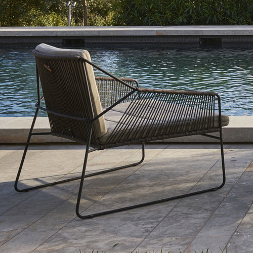Moderner Clubsessel - 300 102 SANDUR - OASIQ - Stoff / Edelstahl / pulverbeschichteter Stahl