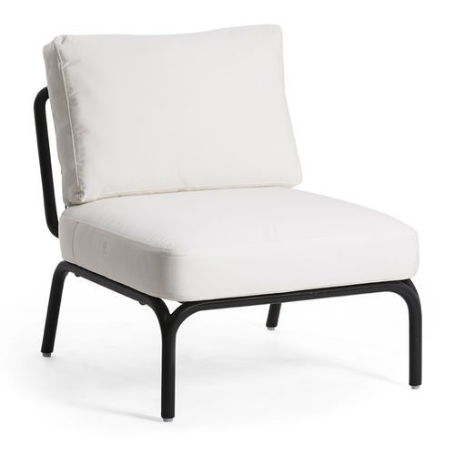 Moderner Kaminsessel - 400 103 YLAND - OASIQ - Stoff / Aluminium / mit abnehmbarem Kissen
