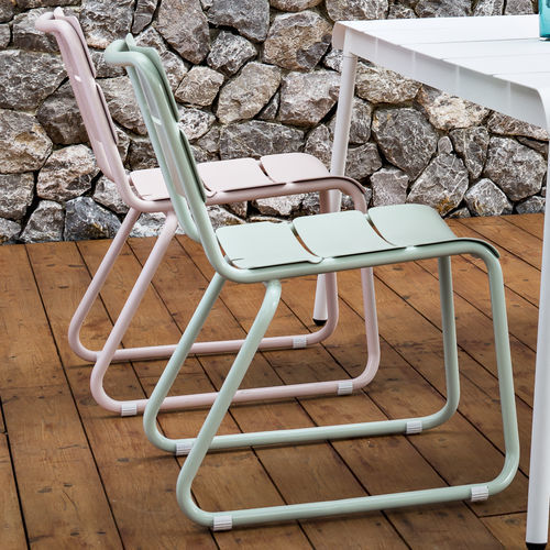 Moderner Stuhl - 100 101 CORAIL - OASIQ - für Außenbereich / Aluminium / Gestell aus Aluminium