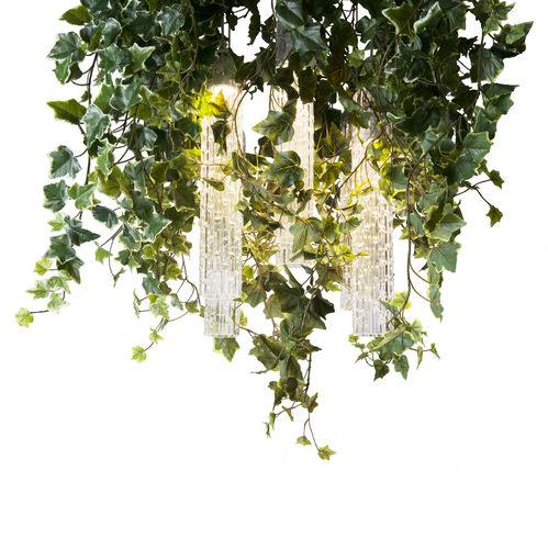 Kronleuchter / originelles Design - IVY - VGnewtrend - aus lackiertem Stahl / Muranoglas / 6 Glühbirnen