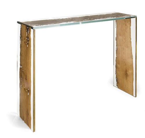 Moderner Konsolentisch - VENEZIA - VGnewtrend - Holz / Glas / Gestell aus Holz