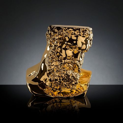 Beistelltisch / originelles Design - BUSTO ERCOLE - VGnewtrend - Keramik / Gestell aus Keramik / Made in Italy