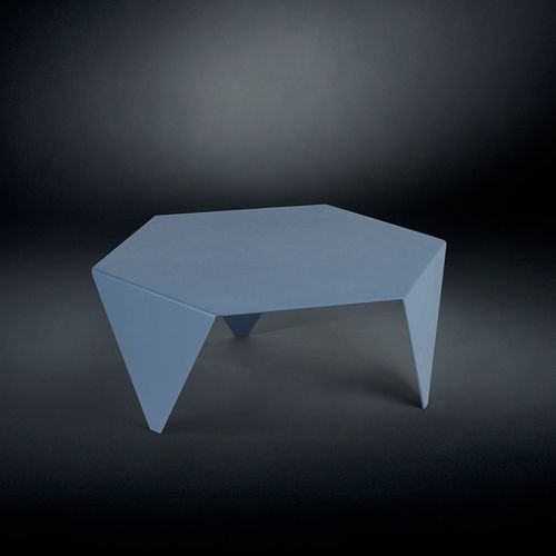 Moderner Couchtisch - RUCHE - VGnewtrend - lackiertes Metall / Gestell aus Metall / sechseckig