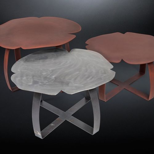 Moderner Couchtisch - ANDY SMALL - VGnewtrend - Eisen / Gestell aus gestrichenem Metall / Made in Italy
