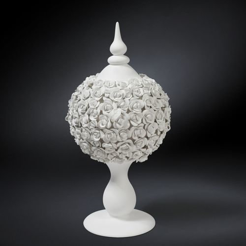 Keramik-Obstschale - SPHERE COCO CAMELLIAS - VGnewtrend