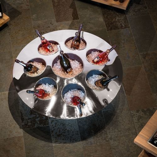 Champagnerkübel / polierter Edelstahl - COCKTAIL MOON - VGnewtrend - für Bar / für Restaurants
